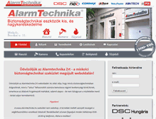 Tablet Screenshot of alarmtechnika.hu